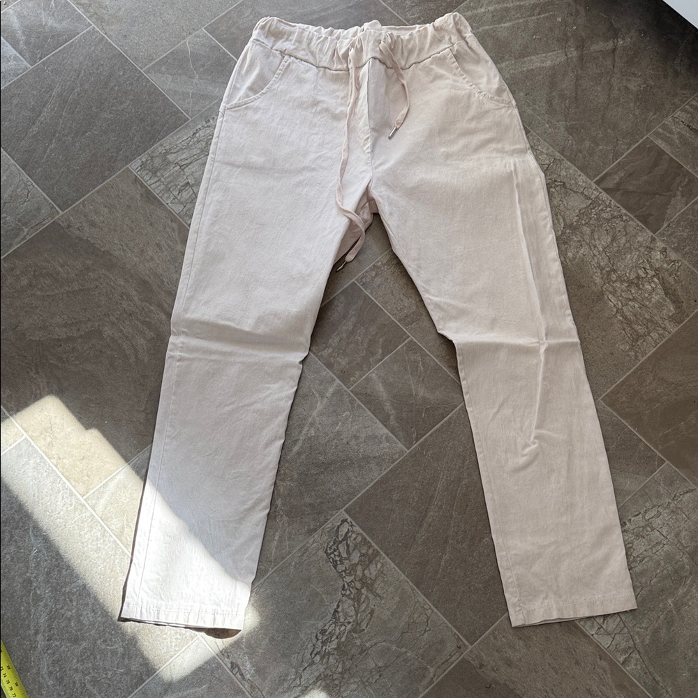 Made in Italy Woman’s very light pink Casual Drawstring Pants